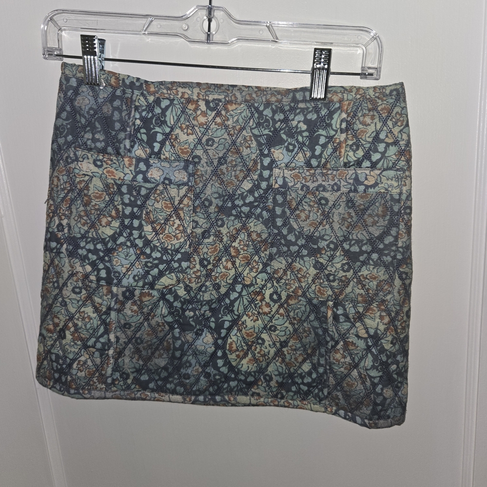 Free People Darla Quilted Mini Skirt